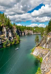 Тур в Карелию с посещением водопадов и горного парка «Рускеала»