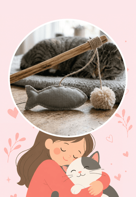 Игрушка-дразнилка для кошки. Мастер-класс