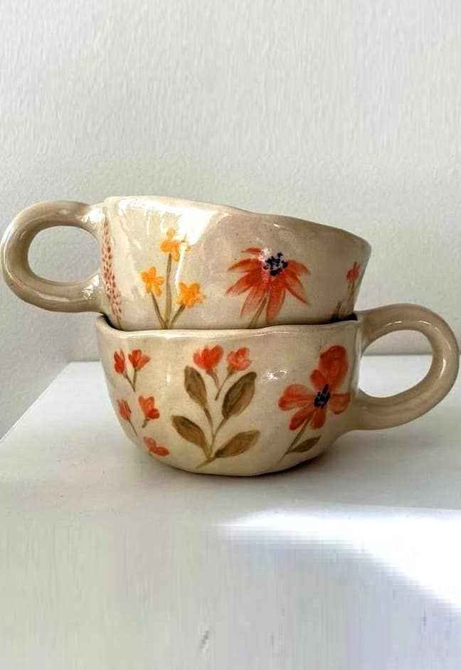 Мастер-класс «Керамические чашки для мужественных защитников и прекрасных девушек»