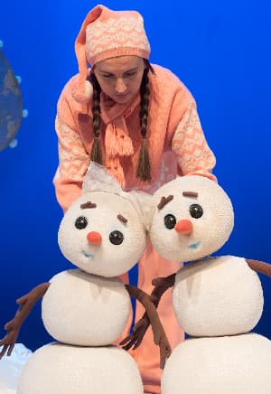 Солнышко и снежные человечки