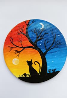 Миниатюрная живопись. Мастер-класс по росписи холстов на магните