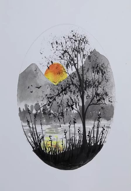 Рисование тушью. Мастер-класс