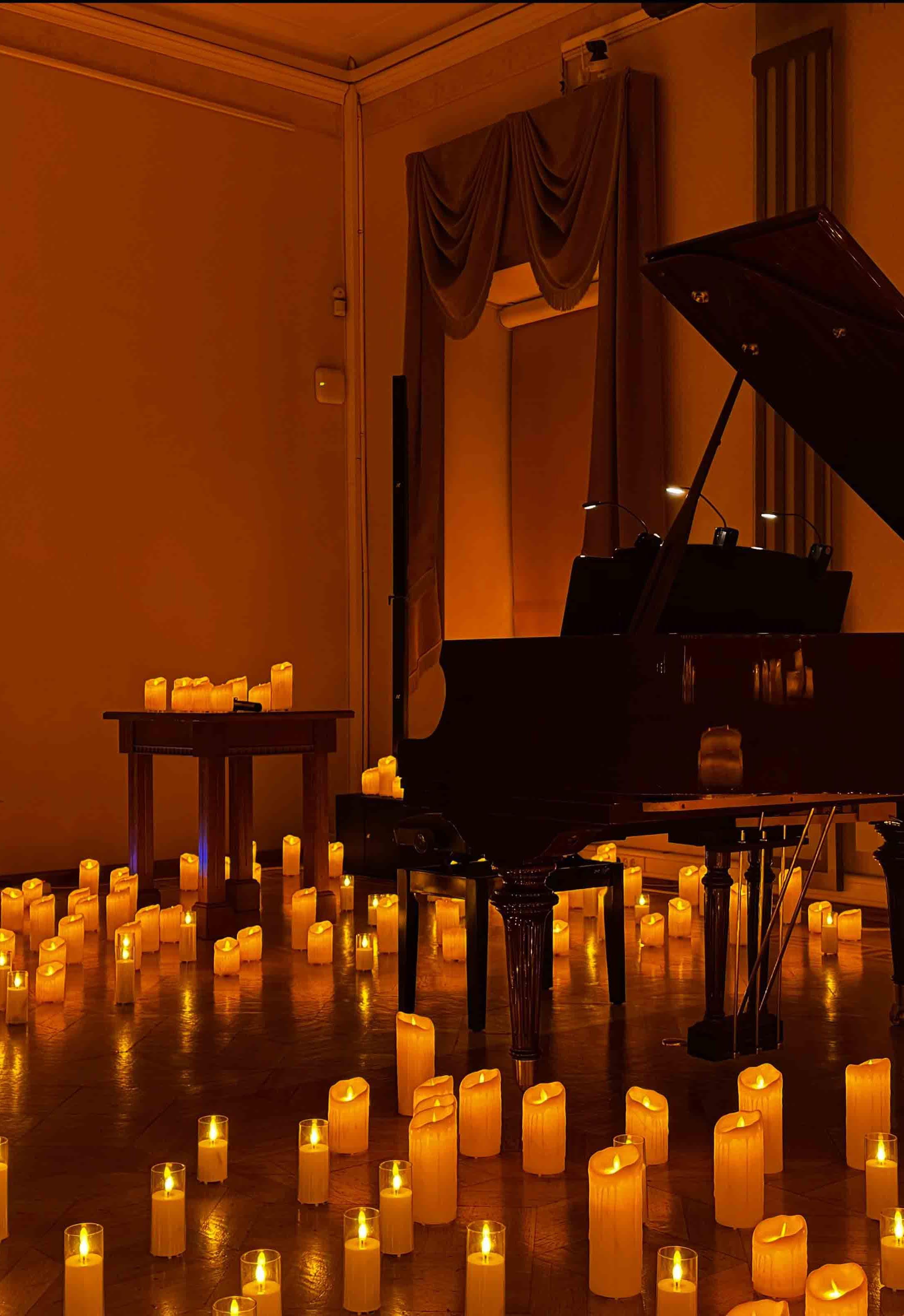 Шопен, Григ, Рахманинов. Шедевры фортепианной музыки при свечах.