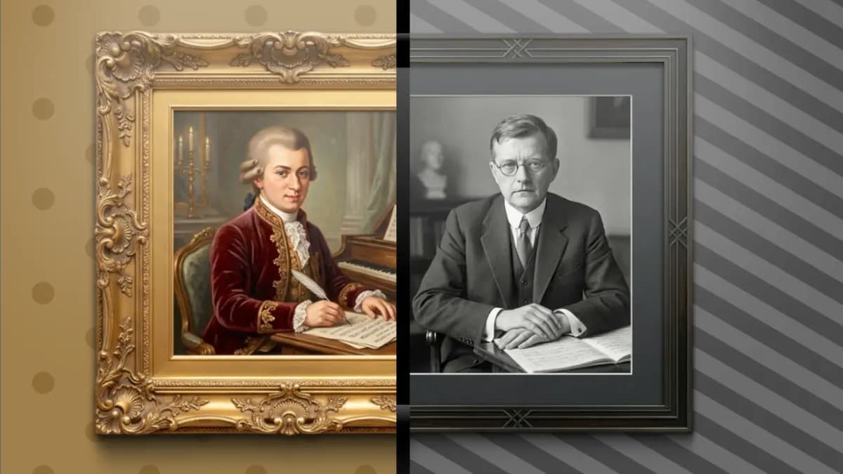 Двойной портрет. Моцарт. Шостакович