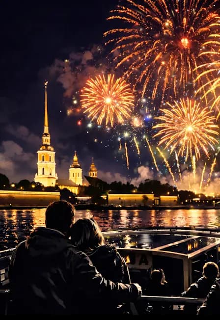 Салют 9 мая 2026 года с воды