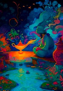 Artfonix. Песочное шоу "Волшебная лампа Аладдина" с живой музыкой и чтецами