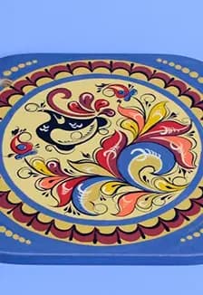 Подставка под горячее в народном стиле. Мастеркласс