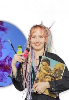 Мастер-класс по флюид-арту Ксении Дудкиной