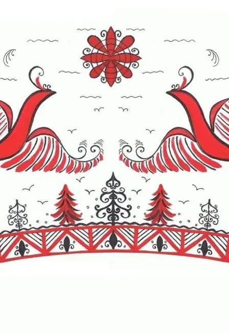 Мастер-класс в технике Мезенская роспись