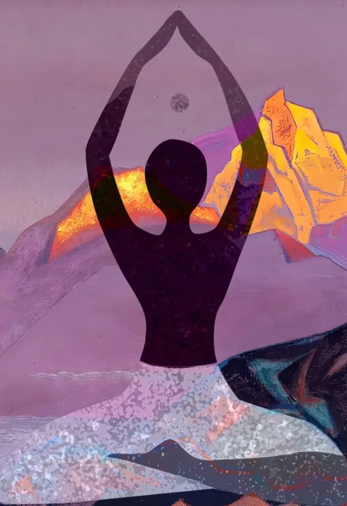 Йога в живых полотнах Рериха • «Путь в Шамбалу»