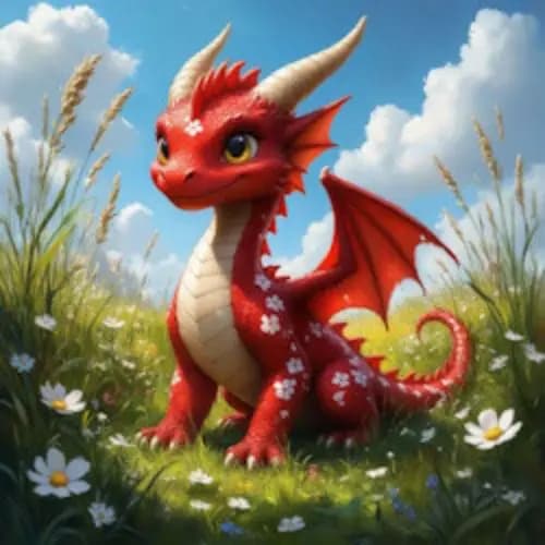 Дракон в цветочек