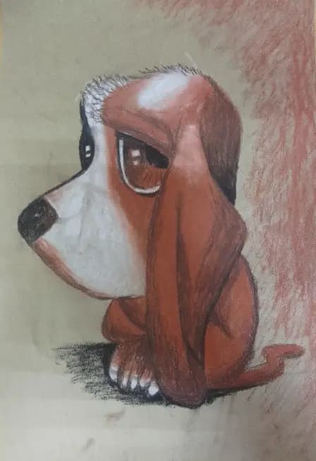 Собака в анималистическом стиле. Мастер-класс