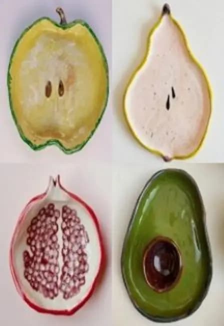 Керамическая тарелка "Фрукт". Мастер-класс