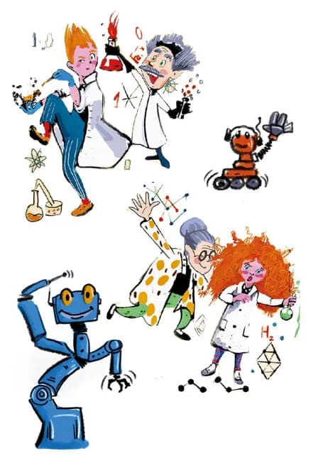 Учёная семейка и роботы