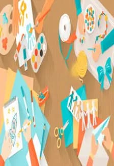 Разноцветная открытка. Мастер-класс