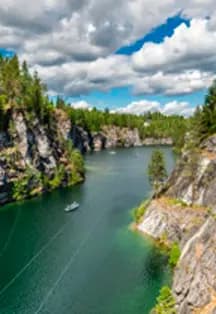 Тур в Карелию с посещением водопадов и горного парка «Рускеала»