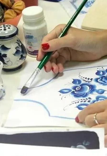 Гжель. Мастер-класс по росписи