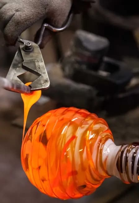 Шоу стеклодува в мастерской Репина