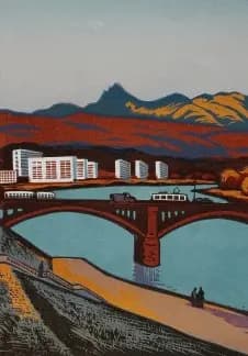 Печатная графика: цветная линогравюра