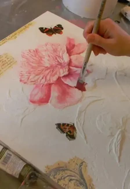 Мастер-класс по акриловой живописи с использованием текстурных паст