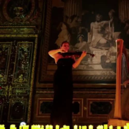 Мелодии свечей. Арфа и скрипка