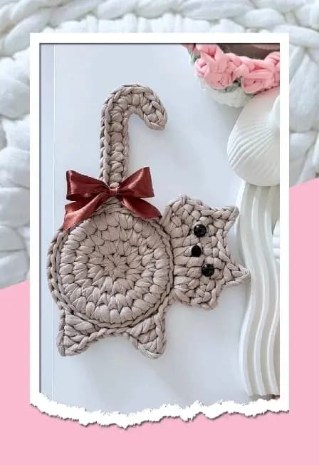 Котик крючком. Мастер-класс для детей и взрослых