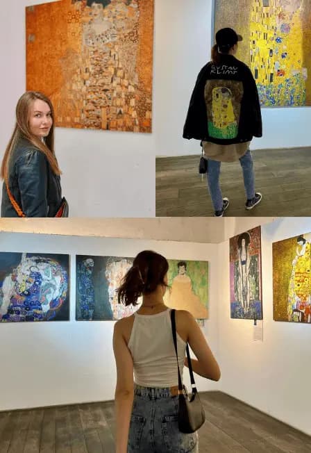 Климт, вдохновлённый Ван Гогом, Моне, Матиссом. Выставка репродукций картин