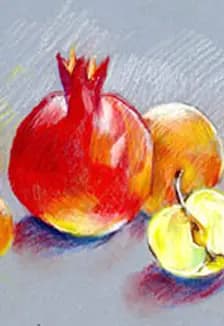 Фрукты: Музейное занятие по выполнению набросков в технике сухой пастели