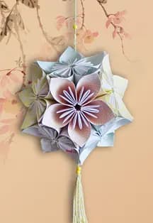 Шар счастья или кусудама. Мастер-класс