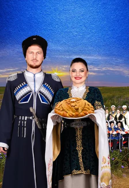 Ансамбль "Ставрополье" с программой "Едут терцы-казаки..." в с. Бешпагир