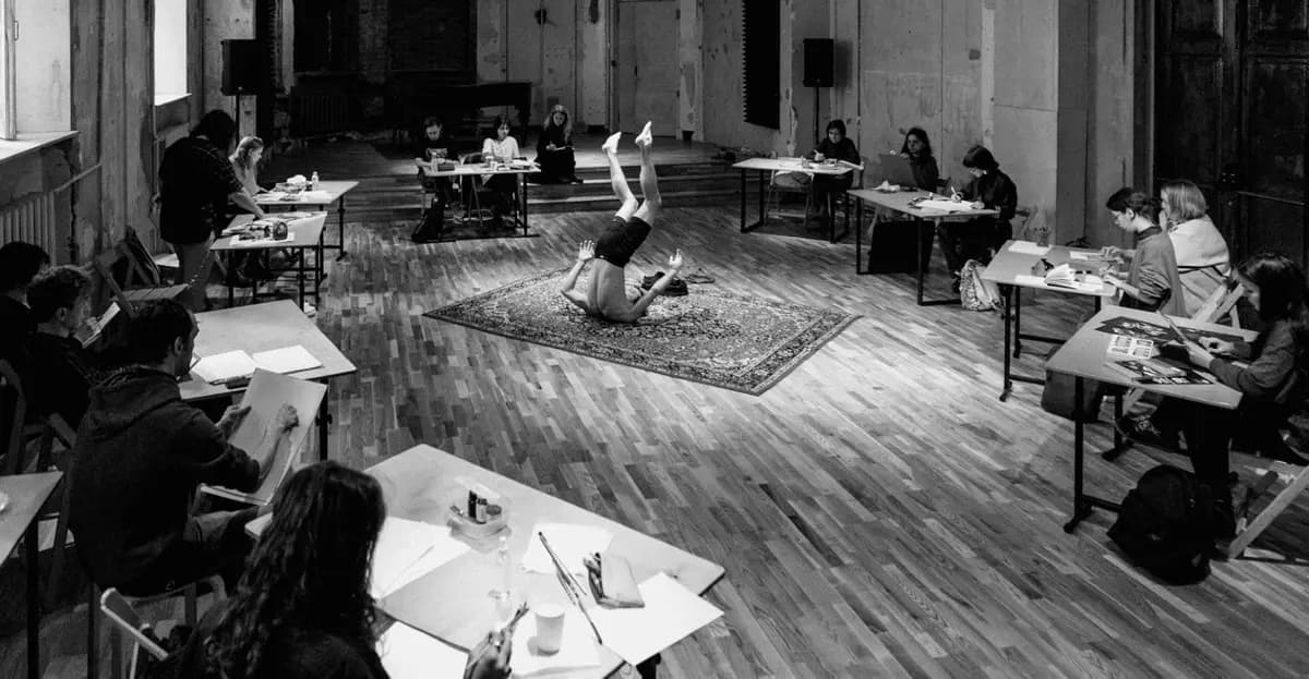 От звука к рисунку и танцу. «Партитура движения». Саунд-арт инсталляция ROTOR. Фотовыставка.