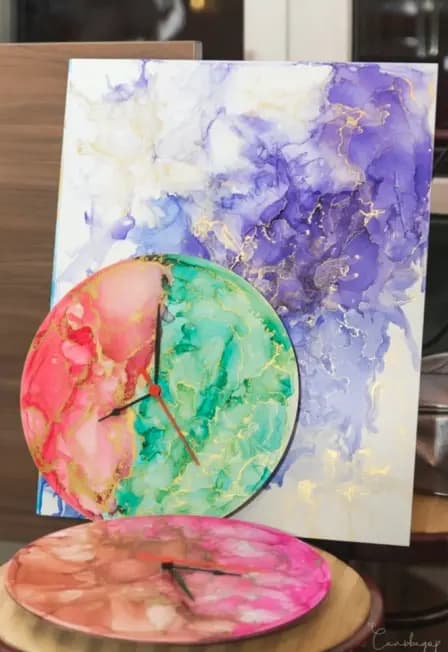 Мастер-класс по алкогольным чернилам