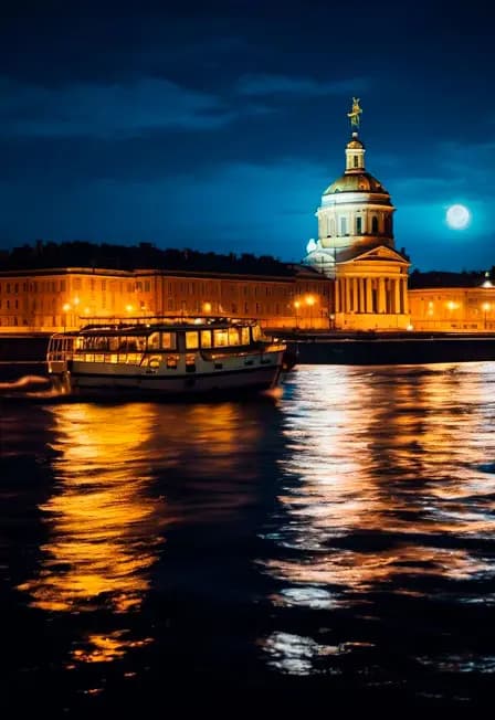 Экскурсия Ночной Петербург с теплоходной прогулкой