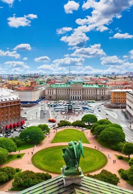 ИСААКИЕВСКИЙ СОБОР, ТРИ КРАСИВЫЕ ПЛОЩАДИ ПЕТЕРБУРГА И ПОДЪЁМ НА КОЛОННАДУ В МИНИ-ГРУППЕ