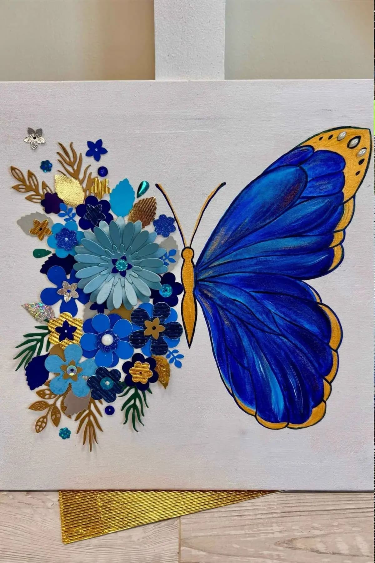 Интерьерная картина "Бабочка". Мастер-класс