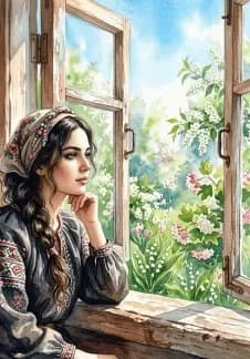 Под окном черемуха колышется