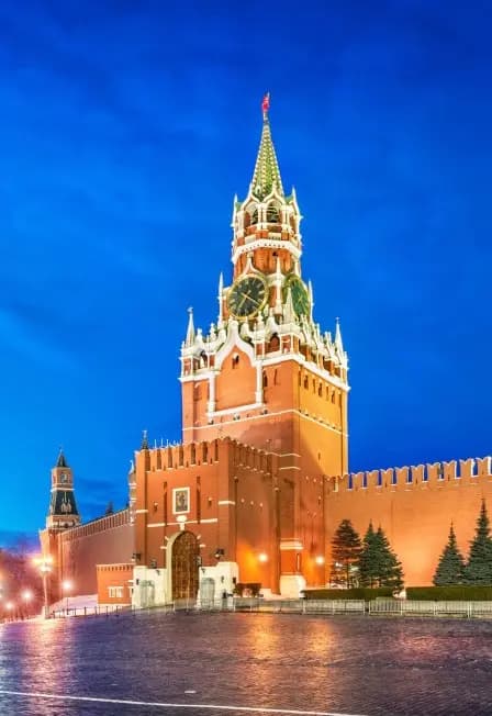 Огни ночной Москвы