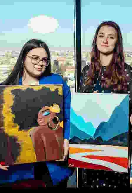 Арт-вечеринка Artvibes. Рисуем акрилом на холсте в ресторане Be Italian