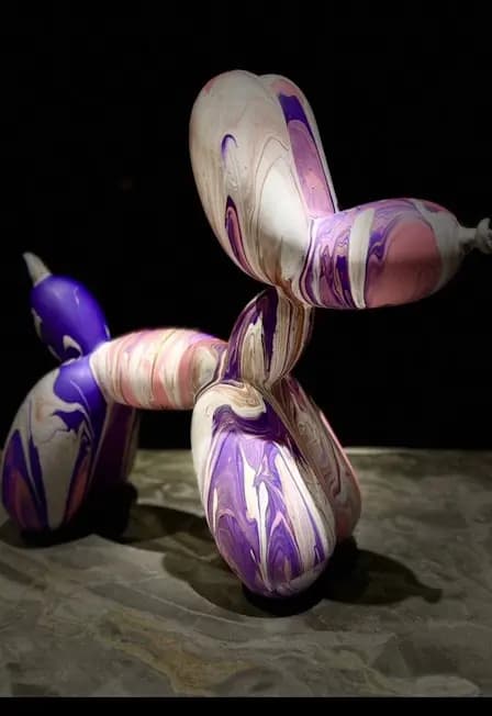 Роспись собачки Ballon Dog в ресторане "Be Italian"