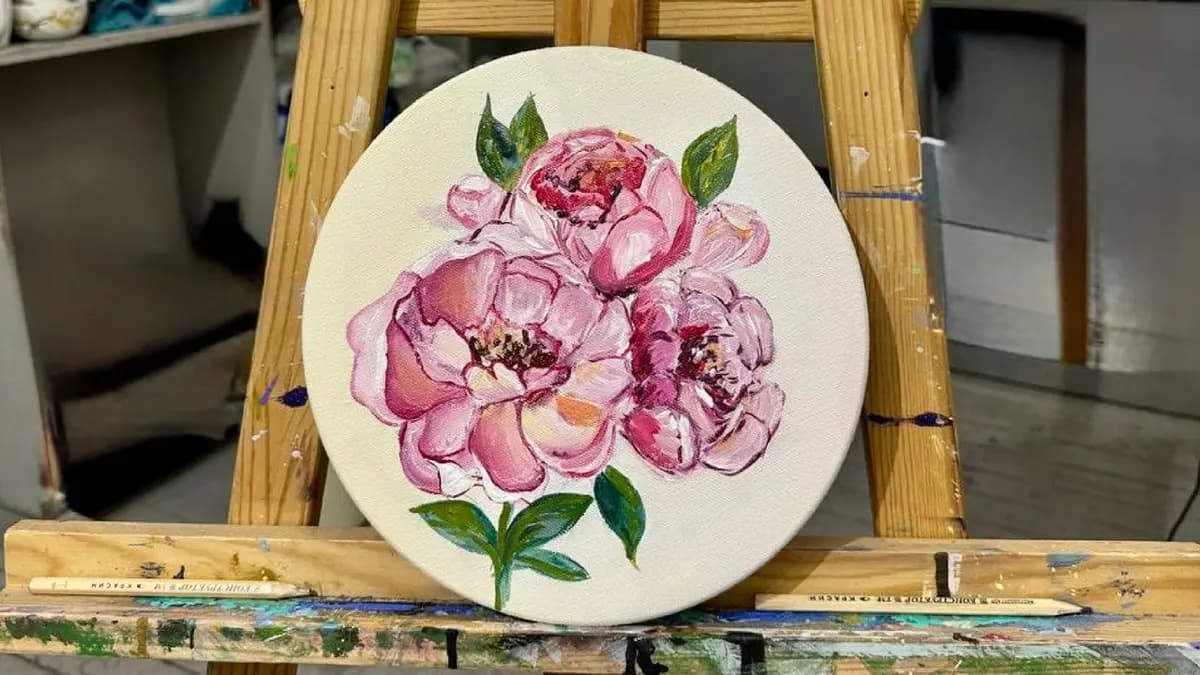 Нежность на холсте (13 зёрен)