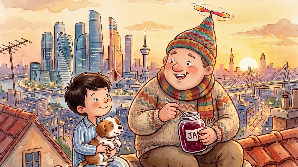 Смешной человечек на крыше живёт (Красная мельница)