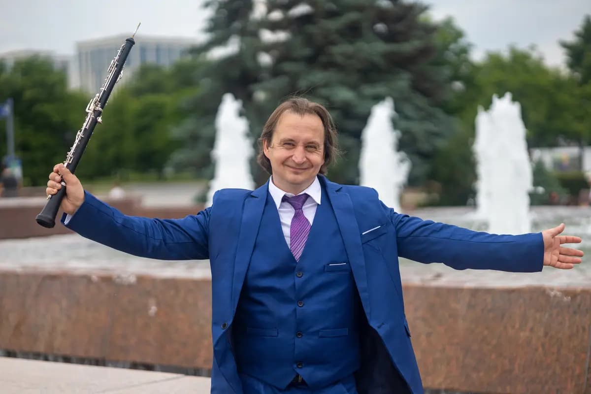 Алексей Балашов и Ольга Зиборова. Красноярский академический симфонический оркестр (Филармония)