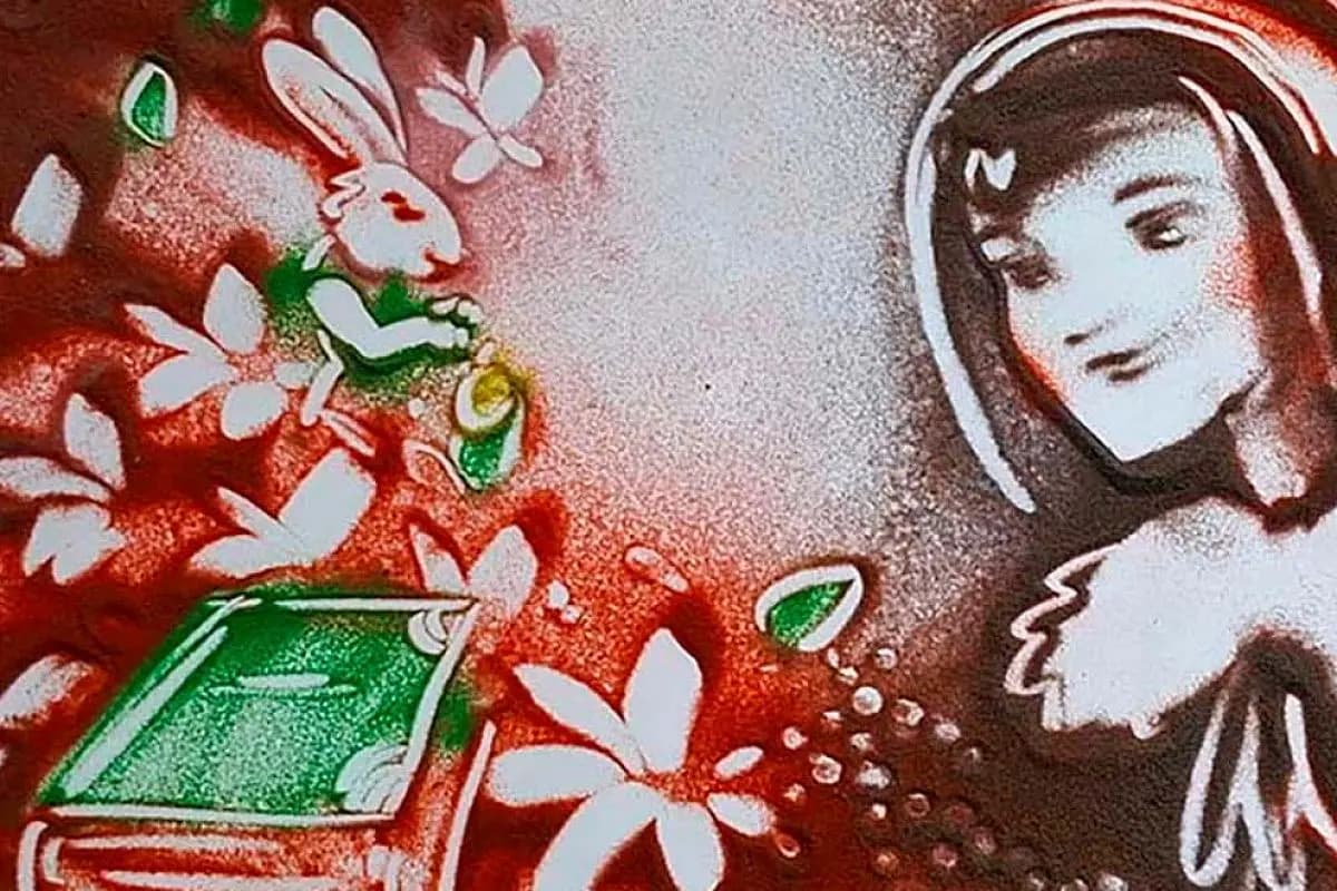 Сказка с органом и песочной анимацией. Алиса в стране чудес (Дарвиновский музей)