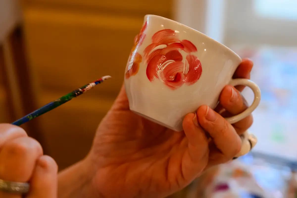 Роспись фарфора (Архангельское)