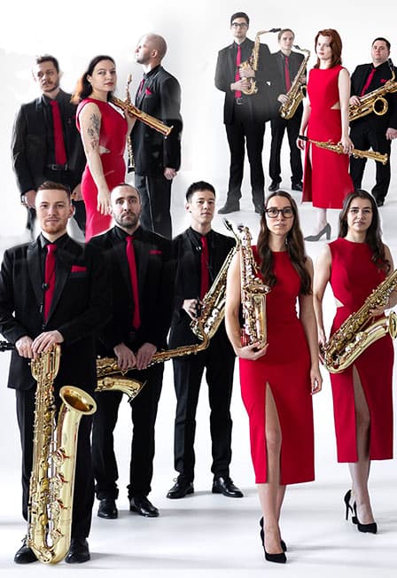 Мировые шедевры на 12 саксофонах. Большой ансамбль саксофонов NOVO-12