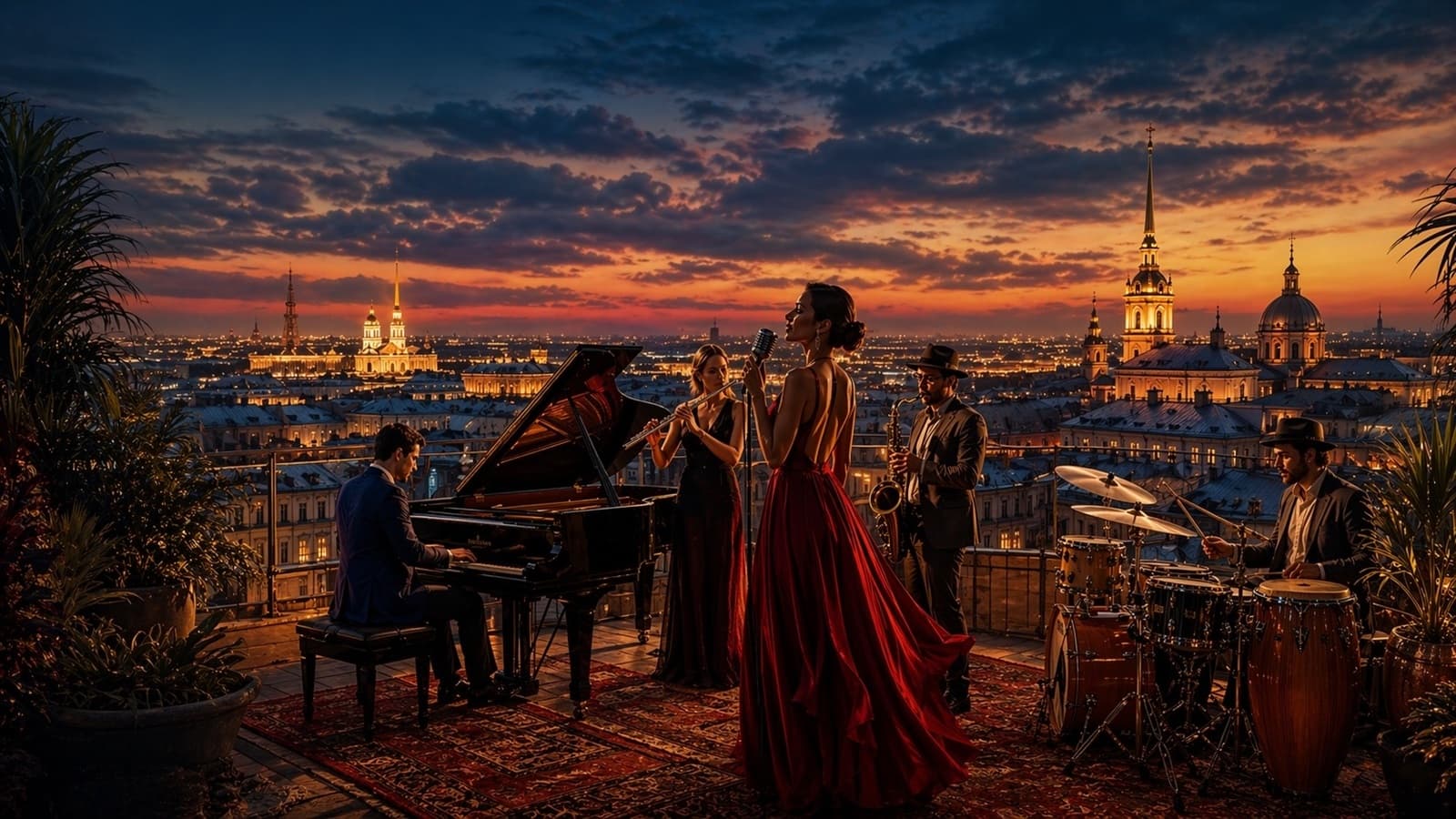 Концерт на крыше. Огненный Latina Jazz. Музыка латинской Америки