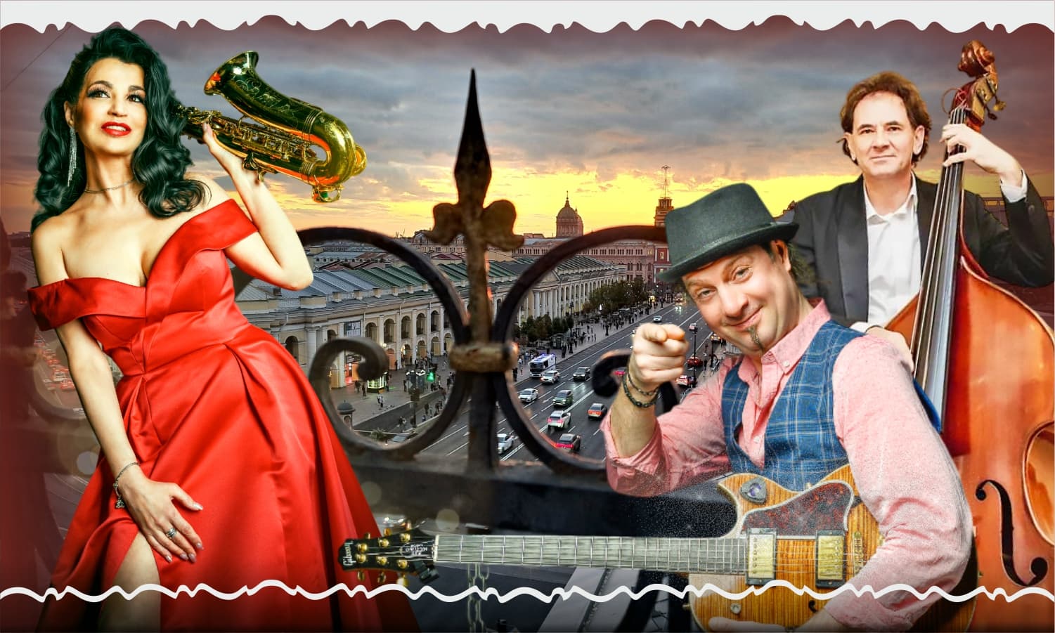 Италия Jazz на крыше Невского — трио Лады Поповой — хиты в стиле Джаз — ретро вечеринка с фуршетом в музее