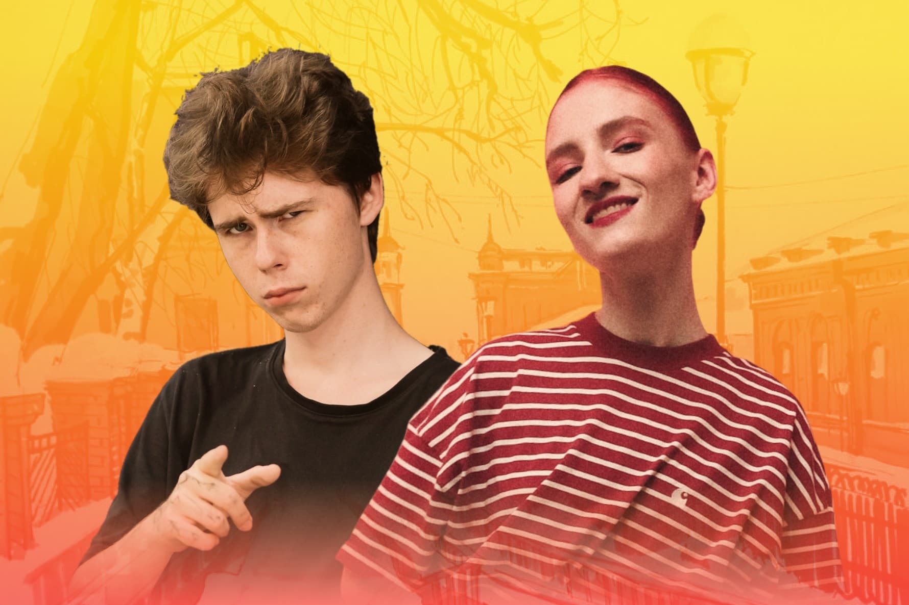 Стендап-спектакль Кати Жеребятниковой и Серёжи Золотухина. Съемки