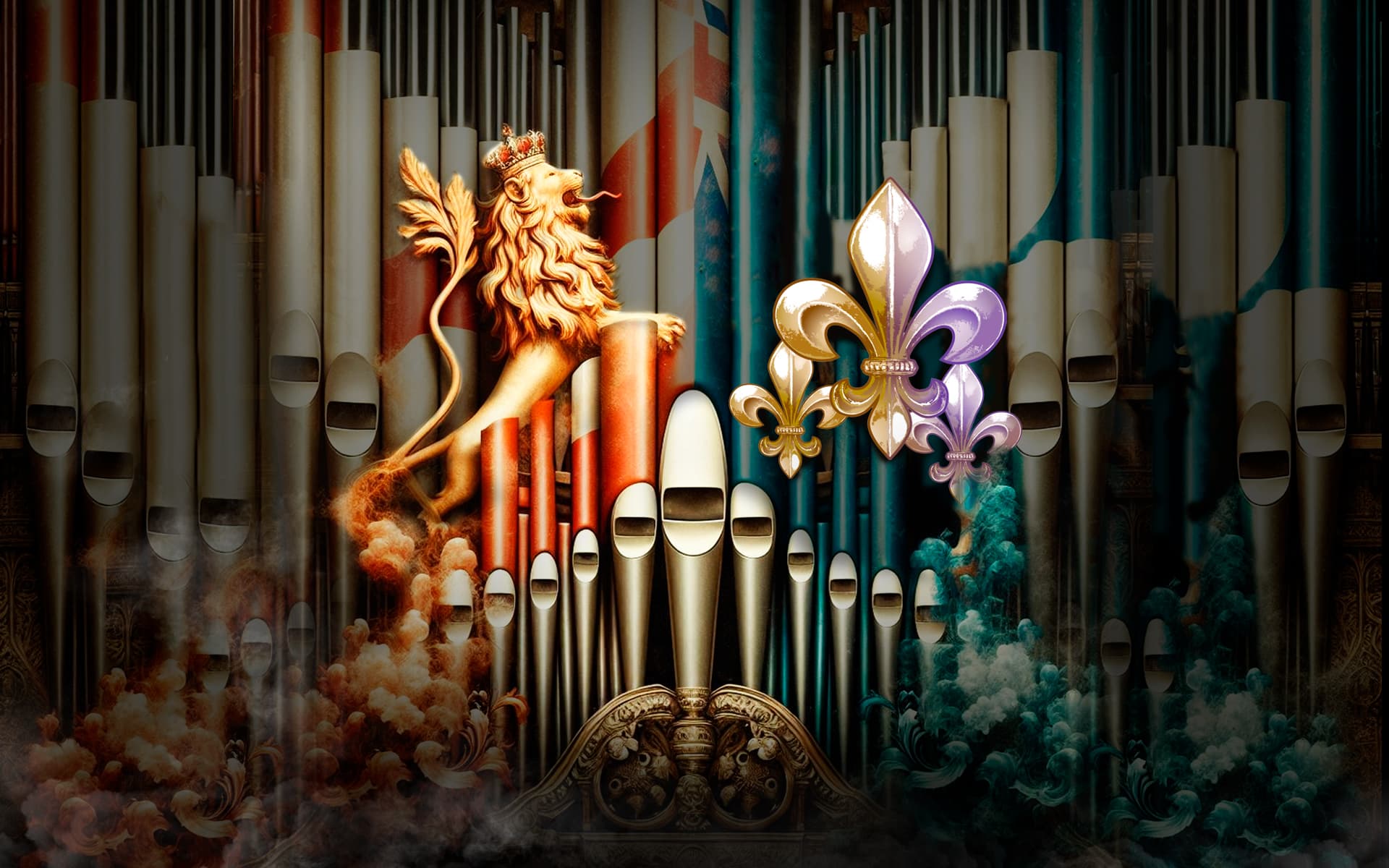 Орган. Англичане и Французы