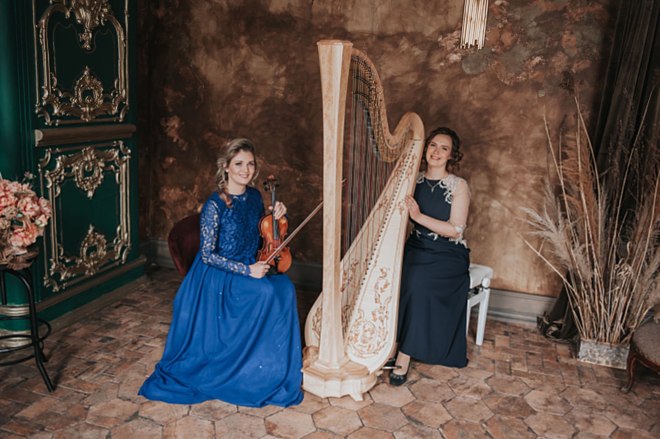 Мелодии свечей. Арфа и скрипка